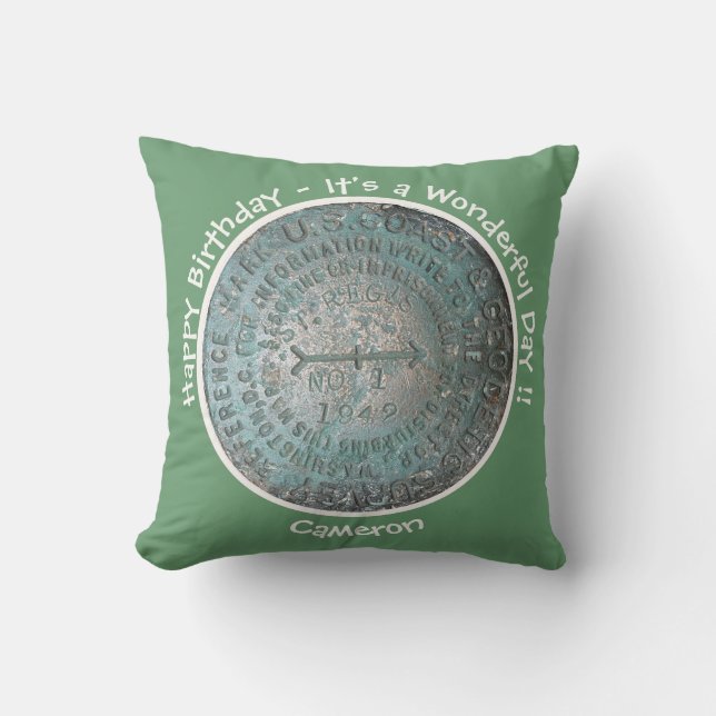 Coussin Saint Regis Mountain USGS Points de référence (Recto)