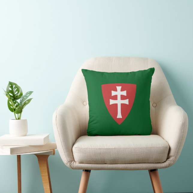 Coussin saint stephen croix hongroise symbole hongrie roi (Chaise)