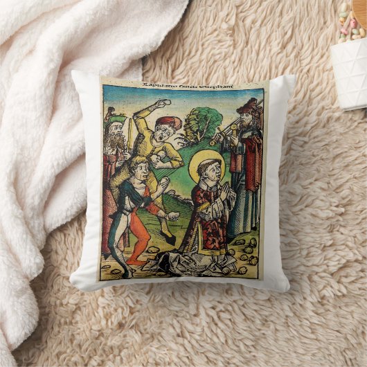 Coussin Saint Stephen Protomartyr Premier martyr (Couverture)