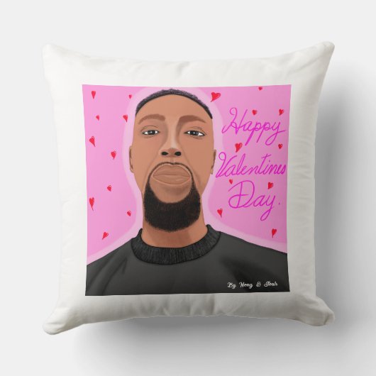 Coussin Saint-Valentin. (Verso)