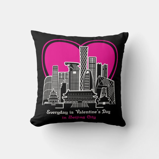 Coussin Saint Valentin à Pékin (Recto)