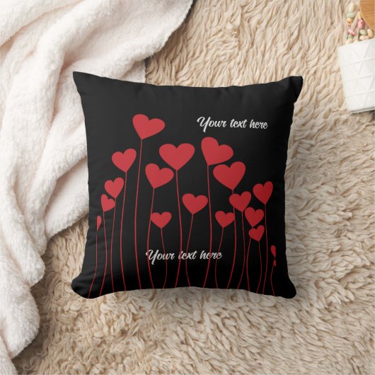 Coussin Saint Valentin/amour - personnaliser texte (Couverture)