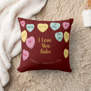 Coussin Saint Valentin   Candy Hearts Conversation Photo
