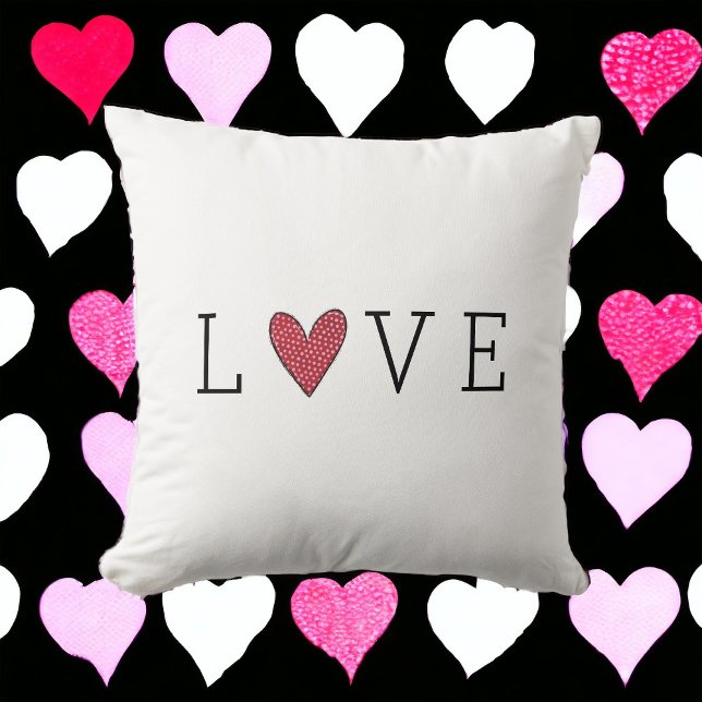 Coussin Saint Valentin coeur d'amour (Créateur téléchargé)