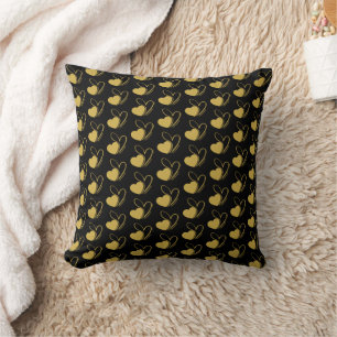 Coussin Saint-Valentin Coeurs Tordus