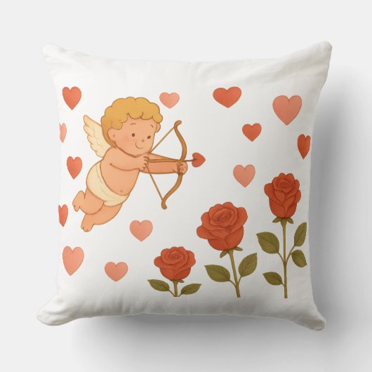 Coussin Saint-Valentin cupide (Recto)