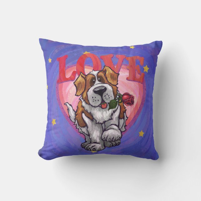 Coussin Saint-Valentin de St Bernard (Recto)