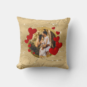 Coussin Saint-Valentin élégants, Amour, Cœurs rouges d'ann