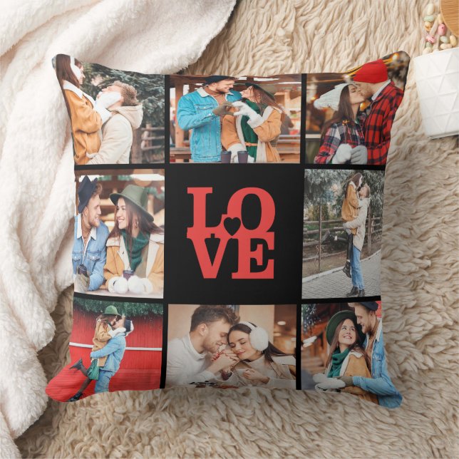 Coussin Saint Valentin Photo personnalisée AMOUR Jeu d'ore (Couverture)
