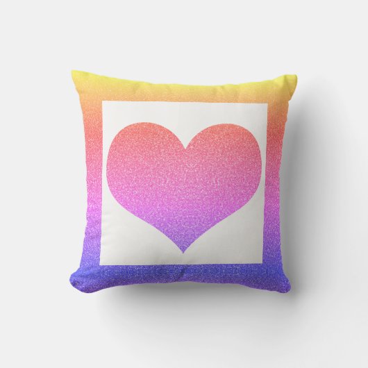 Coussin Saint Valentin Pink violet Ombre Parties scintilla (Recto)