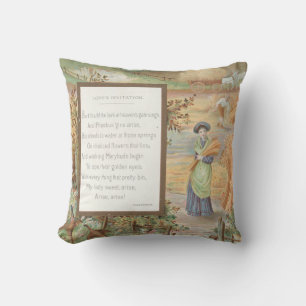Coussin Saint-Valentin Rétro Vintage, Paysage de Campagne