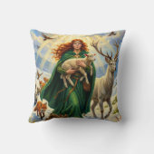 Coussin Sainte Brigitte Source Déesse des Animaux de la Fo (Verso)