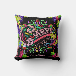 Coussin Saisir le vin Saisir la journée