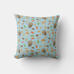 Coussin Saison Automnale Colorée - Motif Naturel sur Fond
