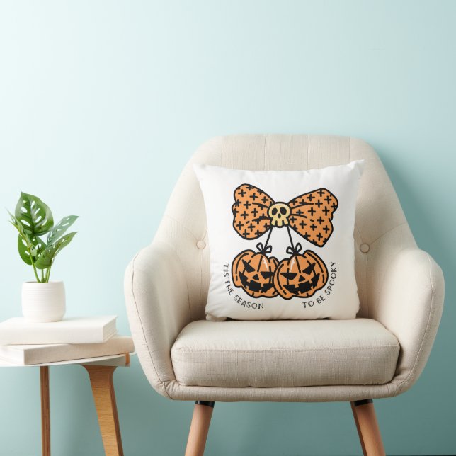 Coussin Saison Citrouille d'Halloween rétro être Éffrayant (Chaise)