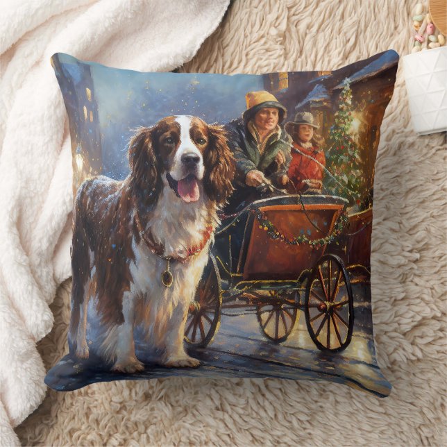 Coussin Saison de Noël de l'espagnol Springer anglais (Couverture)