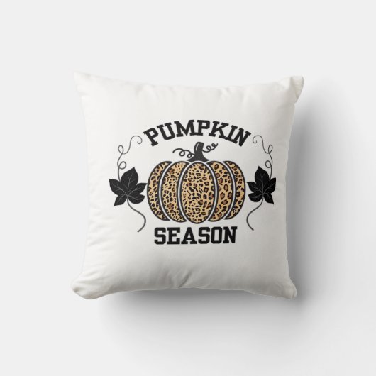 Coussin Saison des citrouilles Citrouille imprimée guépar (Recto)