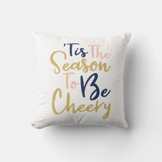 Coussin Saison D'Être Gourmande | Écriture manuscrite tend (Recto)