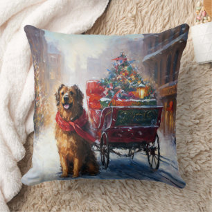 Coussin Saison festive de Noël de Setter en Irlande