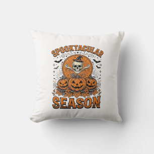 Coussin Saison Squelettique Fantastique Citrouille Crânien