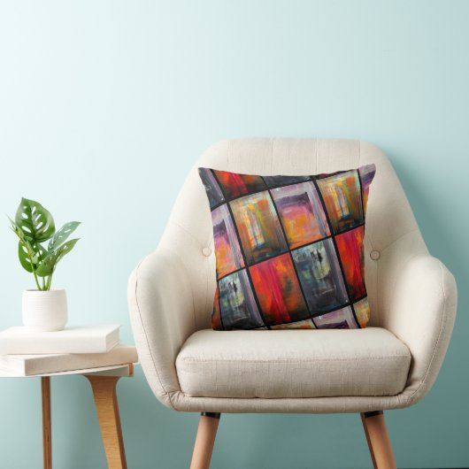 Coussin Saisons Peinture d'Alfred Fox (Chaise)
