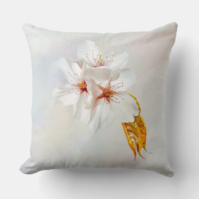 Coussin Sakura - Fleur de cerisier japonaise (Recto)