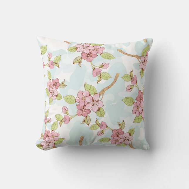 Coussin Sakura/Fleur de cerisiers (Recto)