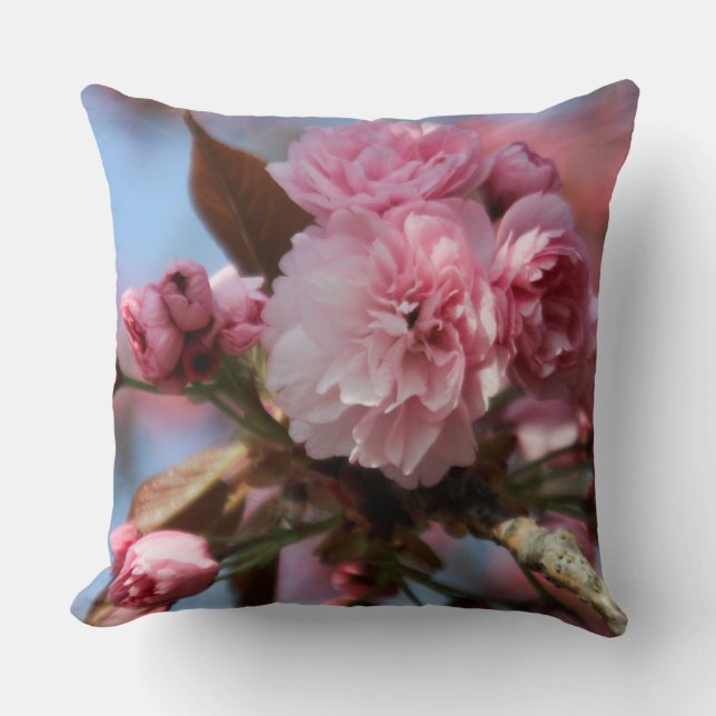 Coussin Sakura teinte rose (Recto)