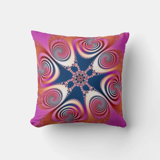 Coussin Salamander - Art Fractal (Recto)