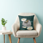 Coussin Salamandre de feu de l'étang de minuit - Affiche (Chaise)