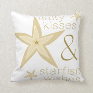 Coussin salé de souhaits d'étoiles de mer de