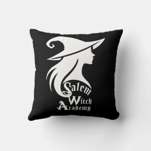 Coussin Salem Witch Academy Halloween Wiccan sorcières