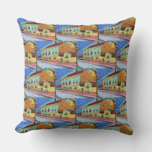 Coussin Salle de danse Kirchner Bellevue Art expressionnis