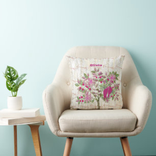 Coussin Salle de fille personnalisée Croisée Arrow Deer