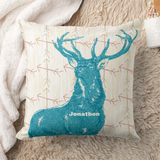 Coussin Salle de garçon personnalisée Croisée Arrow Deer (Couverture)