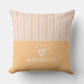 Coussin Salle pour enfants à rayures moderne (Recto)