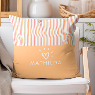Coussin Salle pour enfants à rayures moderne