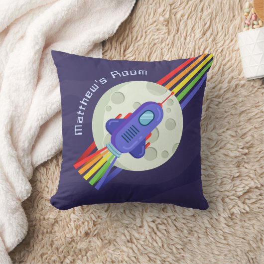 Coussin Salle pour enfants Rainbow Space Rocket (Couverture)