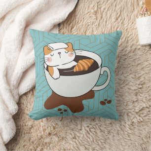Coussin Salon de chat au café