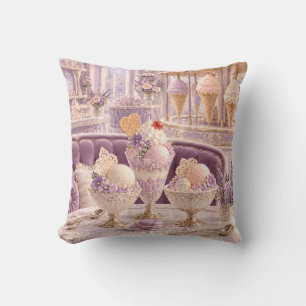Coussin Salon de glace Lavande et Dentelle