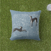 Coussin Saluki Greyhound (Herbe)