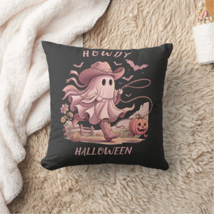 Coussin Salut Halloween Cowboy Fantôme Lasso