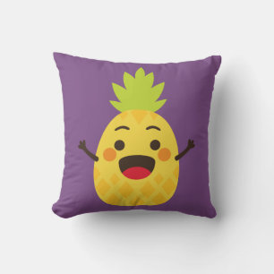 Coussin Salut les amis ! Illustration d'ananas