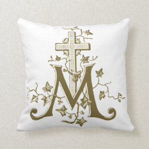Coussin Salut Mary Prière Religieuse Ave Maria Latin