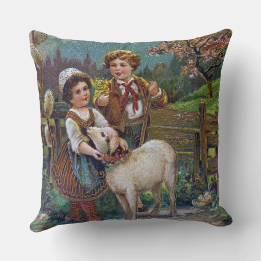 Coussin Salutations de Pâques 1908 (Verso)