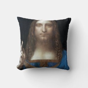 Coussin Salvator Mundi, Jésus Christ, Léonard de Vinci