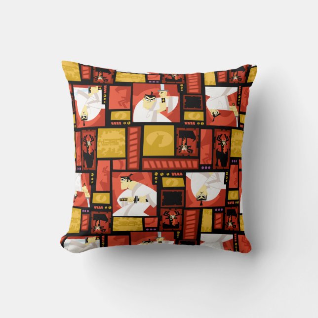 Coussin Samurai Jack & Aku Character Art Panel Pattern (Recto)