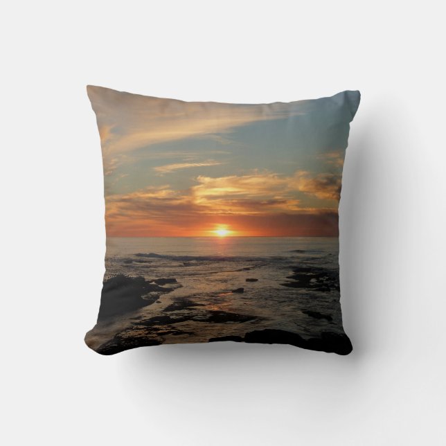 Coussin San Diego Sunset II California Seascape (Recto)