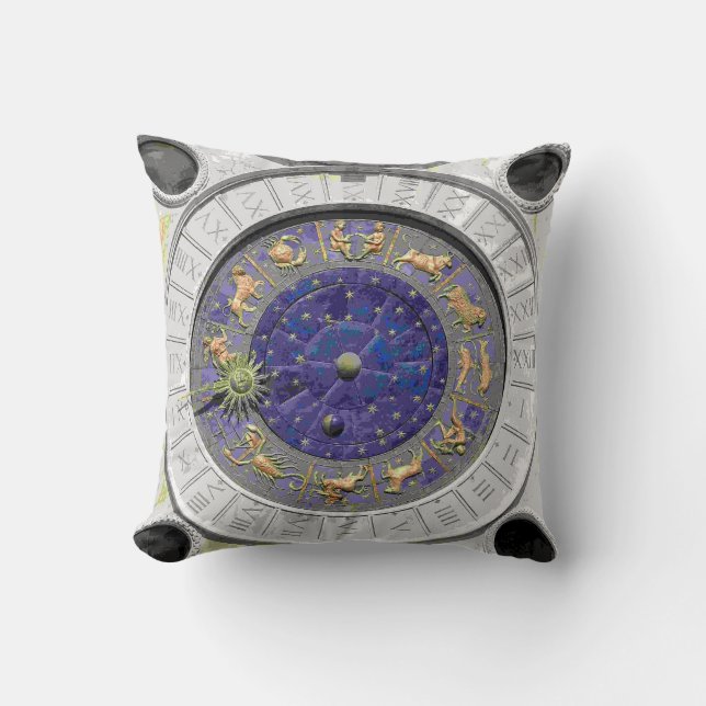 Coussin San zodiaque de s de Marco Clocktower ' (Recto)