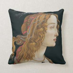 Coussin Sandro Botticelli - Portrait idéal d'une dame